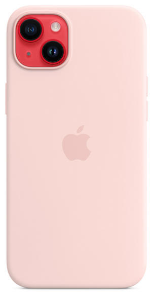 iPhone 14 Plus Silicone Case MagSafe - Chalk Pink3