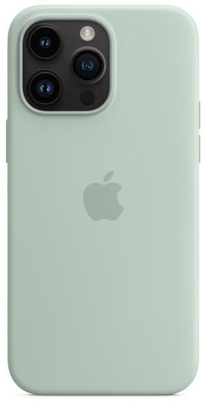 iPhone 14 Pro Max Silicone Case with MagSafe - Succulent3