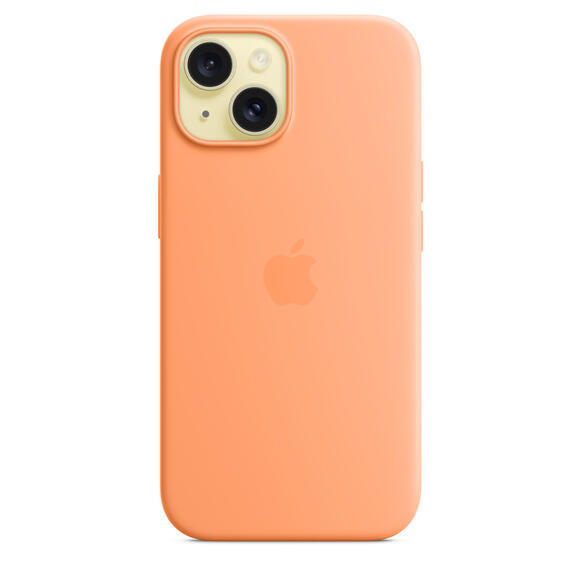 iPhone 15 Silicone Case MagSafe Orange Sorbet3