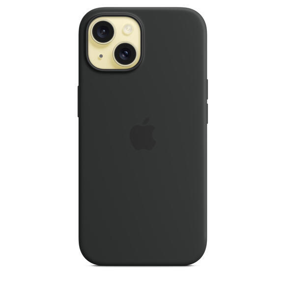 iPhone 15 Silicone Case MagSafe Black3