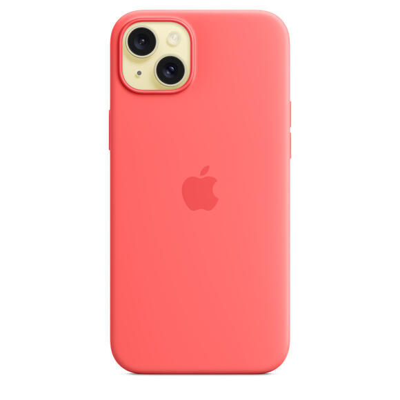 iPhone 15 Plus Silicone Case MagSafe Guava3