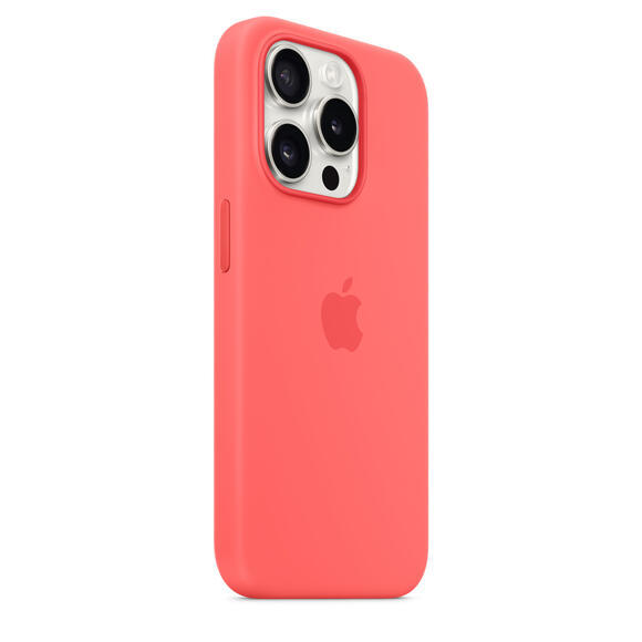 iPhone 15 Pro Silicone Case MagSafe Guava3