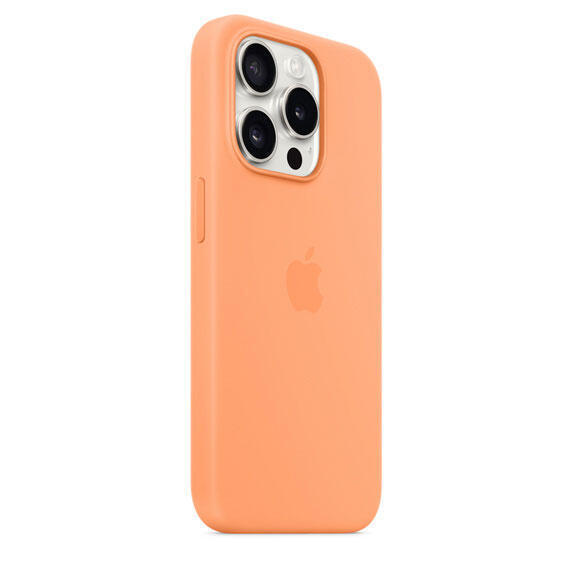 iPhone 15 Pro Silicone Case MagSafe Orange Sorbet3
