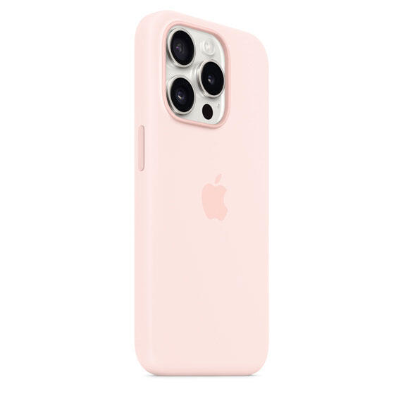 iPhone 15 Pro Silicone Case MagSafe Light Pink3