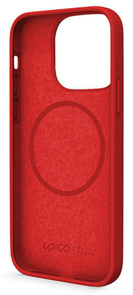 Epico Silicone Case Magnetic iPhone 13, Red3
