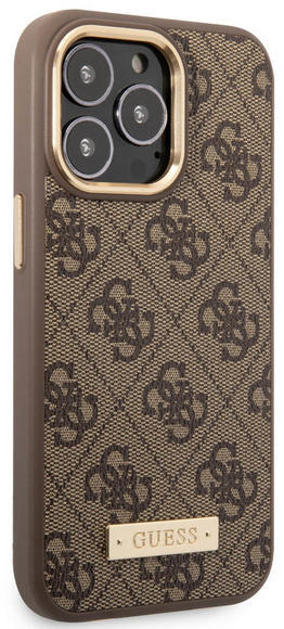 Guess PU 4G MagSafe Case iPhone 14 Pro, Brown3