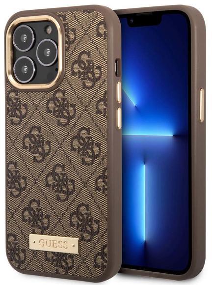 Guess PU 4G MagSafe Case iPhone 14 Pro Max, Brown3