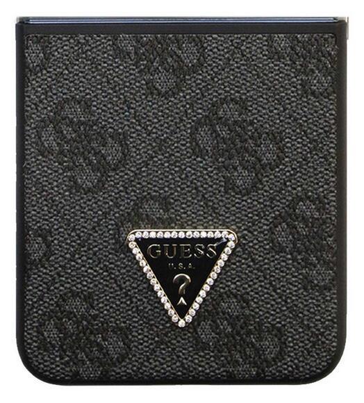 Guess Leather Triangle Case Galaxy Z Flip 5, Grey3