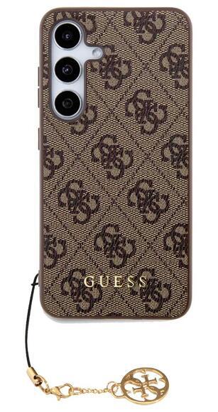 Guess 4G Charms kryt pro Samsung Galaxy S24, Brown3