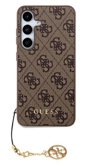 Guess 4G Charms kryt pro Samsung Galaxy S24+ Brown3