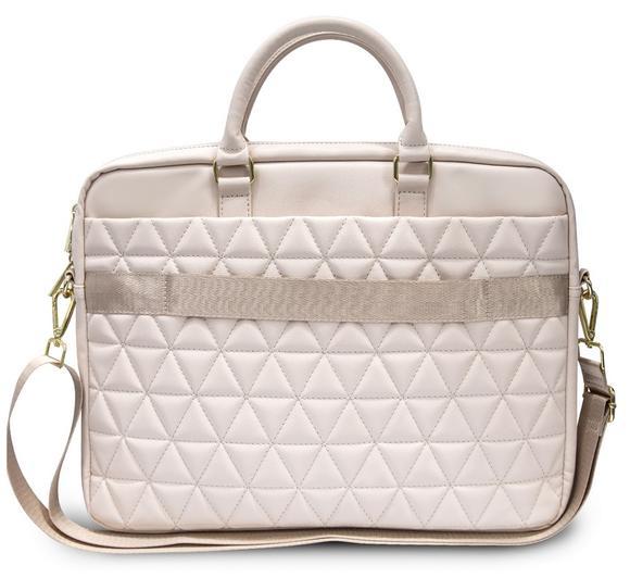 Guess Quilted Computer Bag do velikosti 15", Pink3