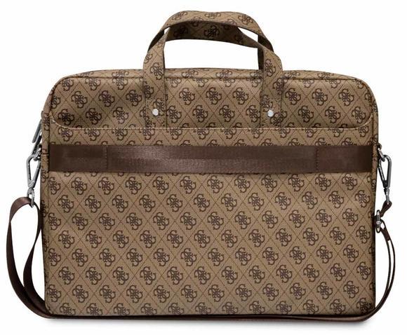 Guess 4G Triangle Logo Computer Bag 15/16", Brown3