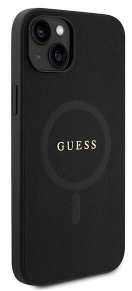 Guess Saffiano MagSafe kryt iPhone 15 Plus, Black3