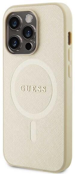 Guess Saffiano MagSafe kryt iPhone 15 Pro, Beige3