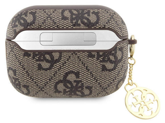 Guess 4G Script Charms PC/PU Airpods Pro 2, Brown3