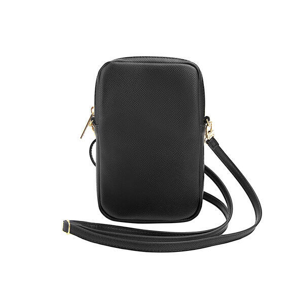 Guess PU 4G Metal Logo Phone Bag Zipper, Black3