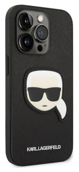 Karl Lagerfeld Saffiano Case Karl Head iPhone 14 Pro3