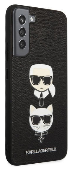 Karl Lagerfeld Saffiano Case Samsung S22+, Black3