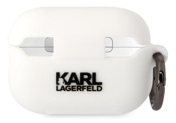 Karl Lagerfeld 3D Logo NFT Karl Airpods Pro2,White3