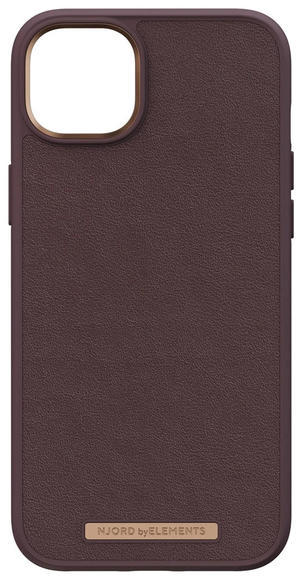 Njord Genuine Leather Case iPhone 14 Plus, Dark Brown3