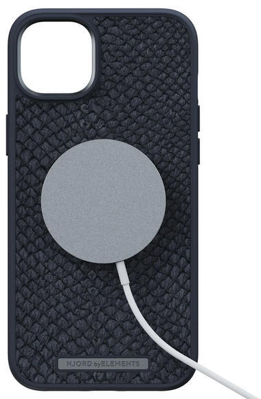 Njord Salmon Leather Case iPhone 14 Plus, Black3