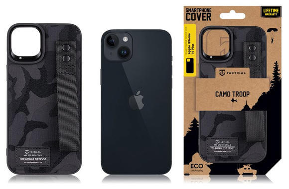Tactical Camo Troop kryt iPhone 14 Plus, Black3