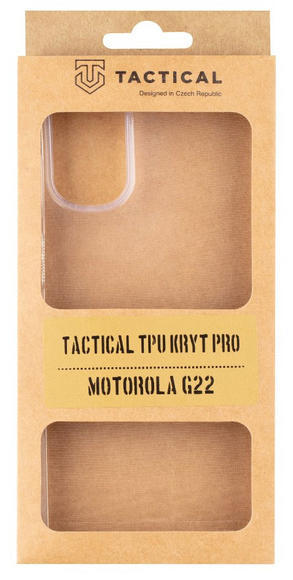 Tactical TPU pouzdro Motorola G22/E32s, Clear3