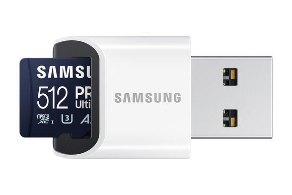 Samsung micro SDXC 512GB PRO Ultimate + USB adapté3
