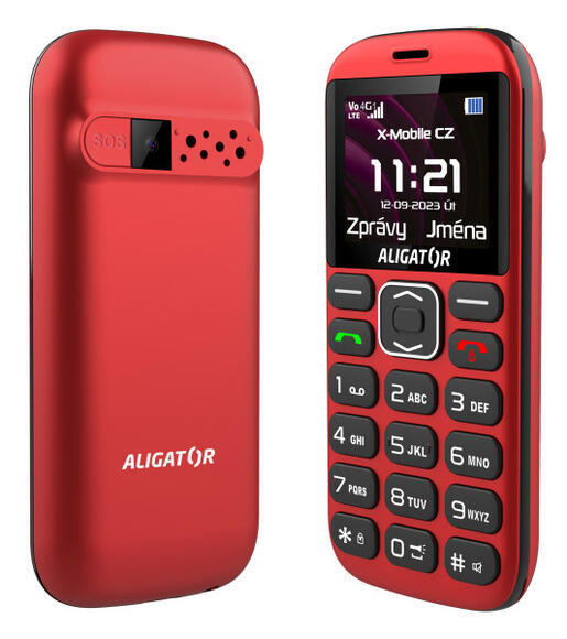 Aligator A720 4G Senior Black Red3