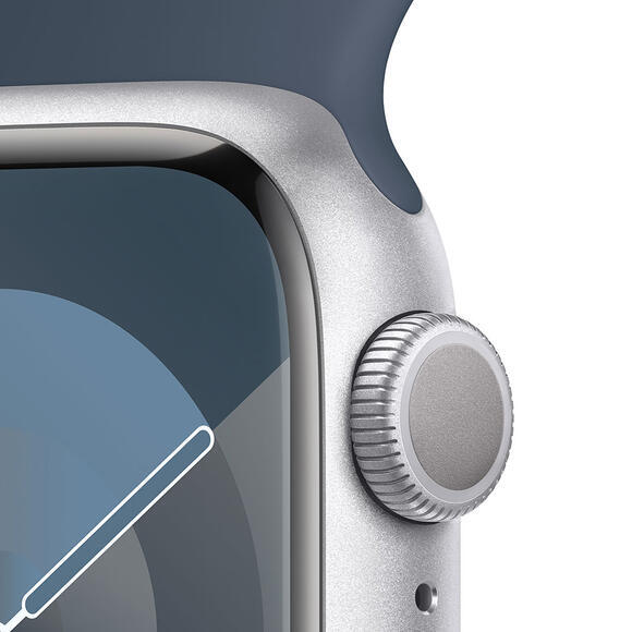 Apple Watch Series 9 41mm Silver, Blue SB, S/M3