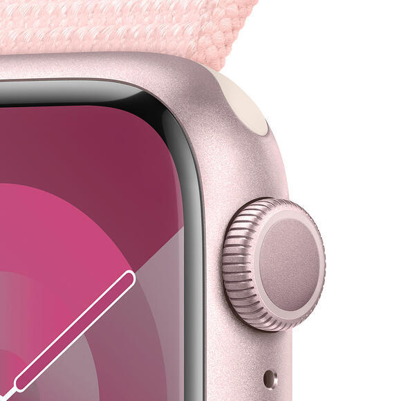 Apple Watch Series 9 41mm Pink, Pink Sport Loop3