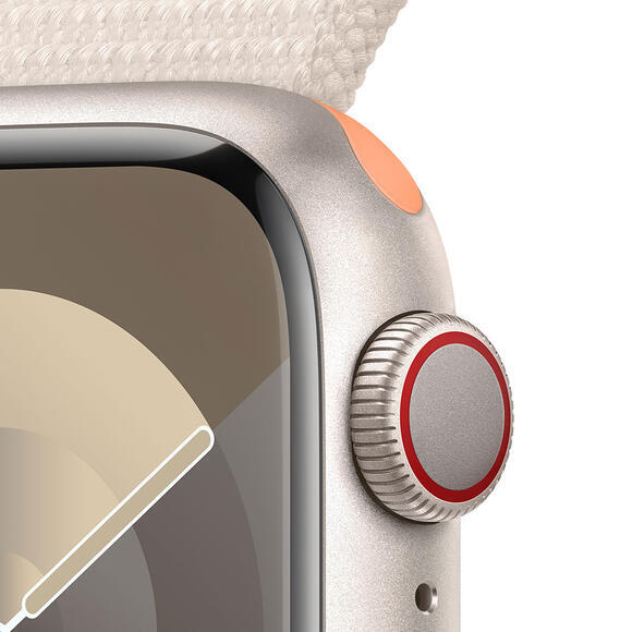 Apple Watch S9 Cell 41mm Starlight Alu,Star Sp. L.3