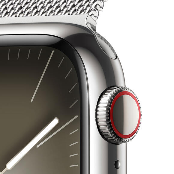 Apple Watch S9 Cell 41mm Silver Steel,Sil Milan L.3