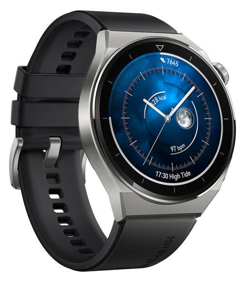 Huawei Watch GT 3 Pro 46 mm Titan + black silikon3