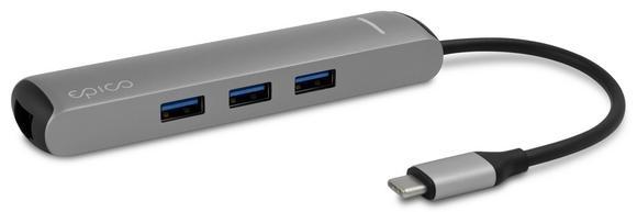 Epico USB-C hub slim Silver3