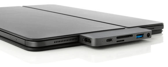 HyperDrive 6-in-1 USB-C Hub pro iPad Pro, Gray3