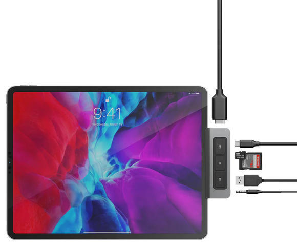 HyperDrive Media 6v1 USB-C Hub pro iPad Pro/Air3