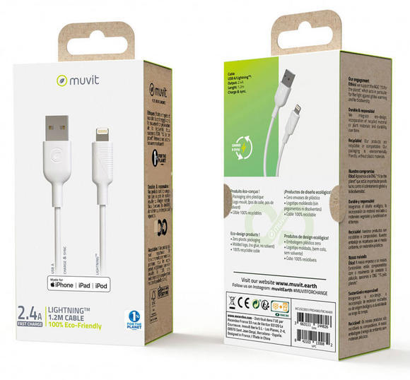 MUVIT For Change USB A to Lightning MFI cable 1.2m4