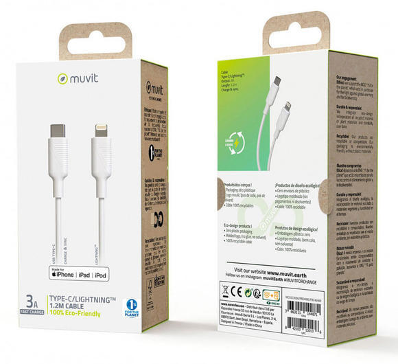MUVIT For Change USB C to Lightning MFI cable 1.2m4