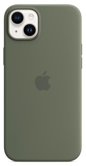 iPhone 14 Plus Silicone Case MagSafe - Olive4
