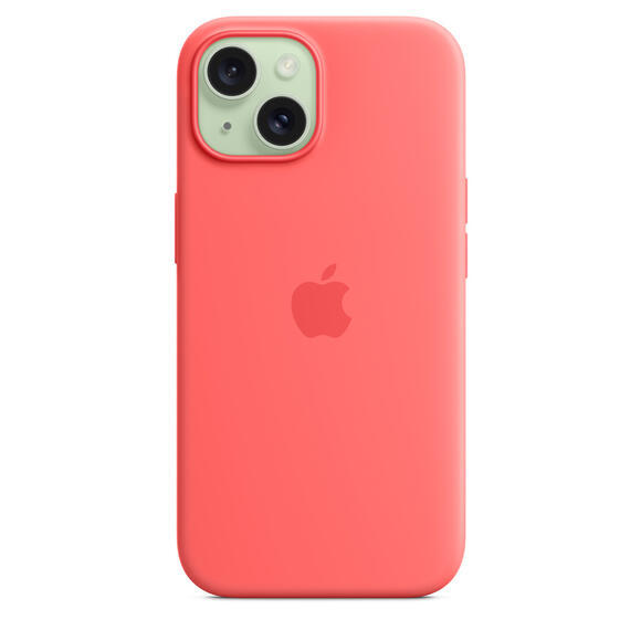iPhone 15 Silicone Case MagSafe Guava4