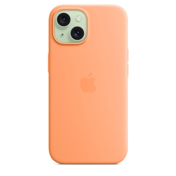 iPhone 15 Silicone Case MagSafe Orange Sorbet4
