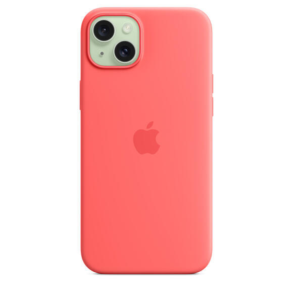 iPhone 15 Plus Silicone Case MagSafe Guava4