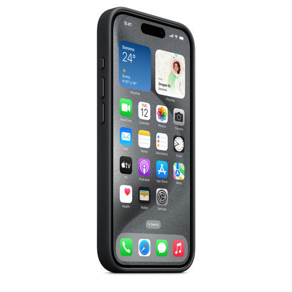 iPhone 15 Pro FineWoven Case MagSafe Black4