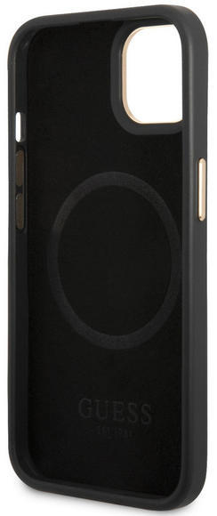 Guess PU 4G MagSafe Case iPhone 14, Black4