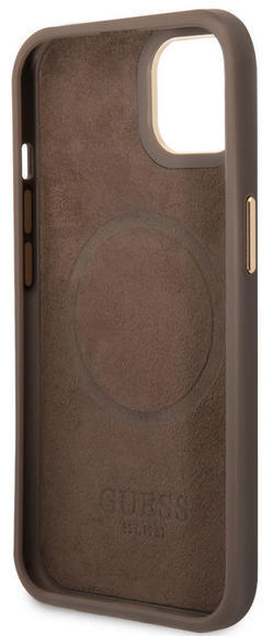 Guess PU 4G MagSafe Case iPhone 14 Plus, Brown4