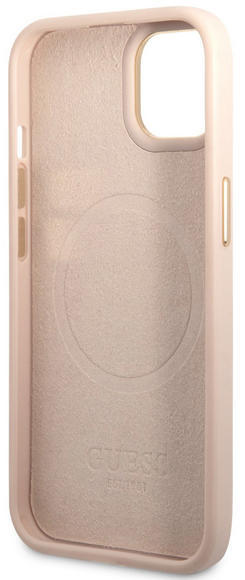 Guess PU 4G MagSafe Case iPhone 14 Plus, Pink4
