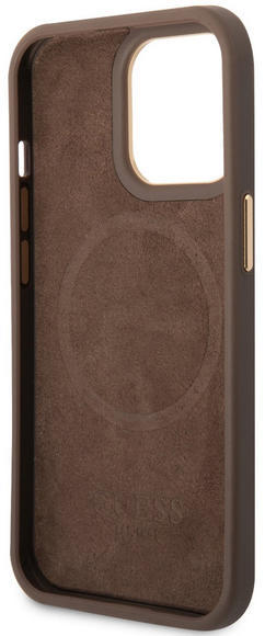 Guess PU 4G MagSafe Case iPhone 14 Pro, Brown4