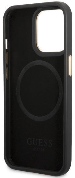 Guess PU 4G MagSafe Case iPhone 14 Pro Max, Black4