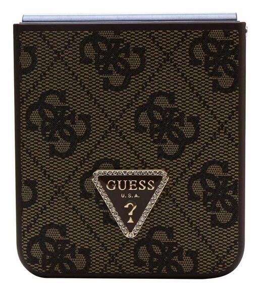 Guess Leather Triangle Case Galaxy Z Flip 5, Brown4